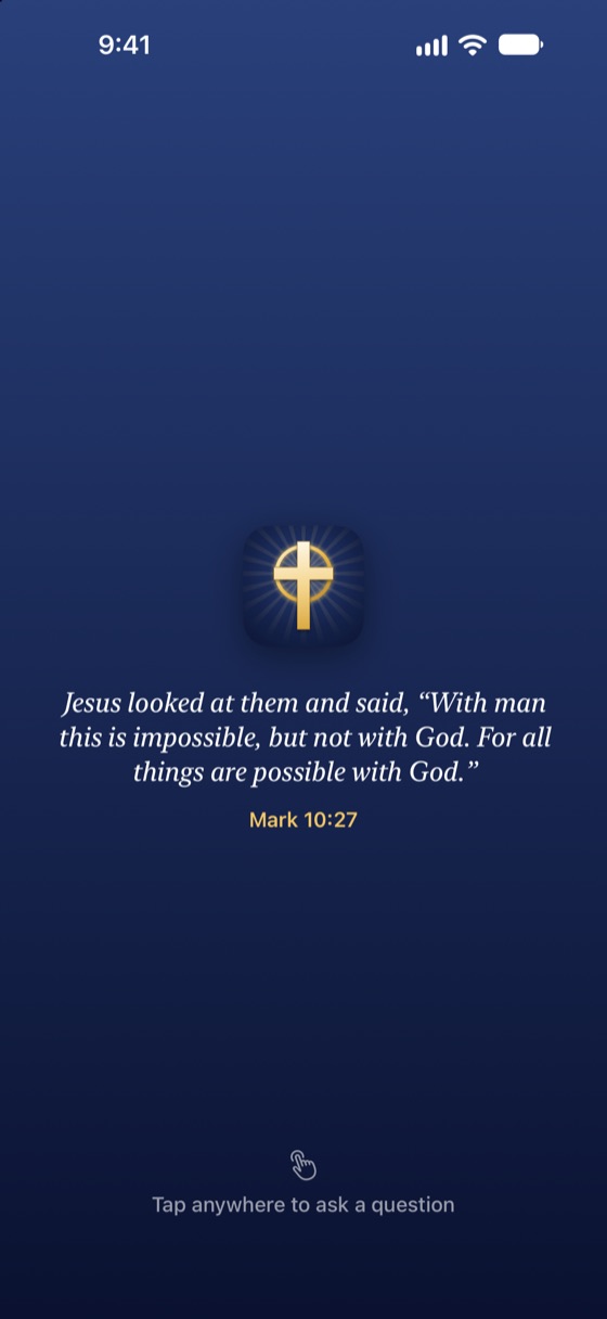 A daily verse on the iPhone Lock Screen